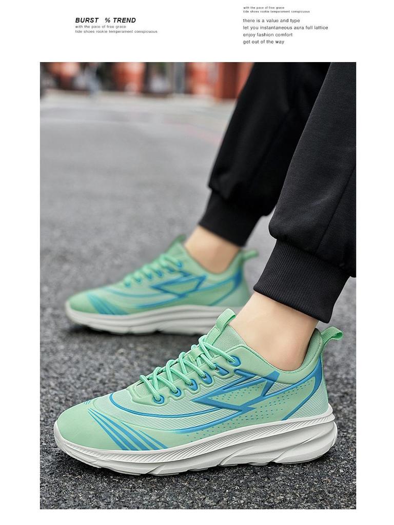 Unisex Plus Size Lightweight Mesh Sneakers - Breathable, Shock-Absorbing, Soft Sole Running Shoes (Sizes 45-46)