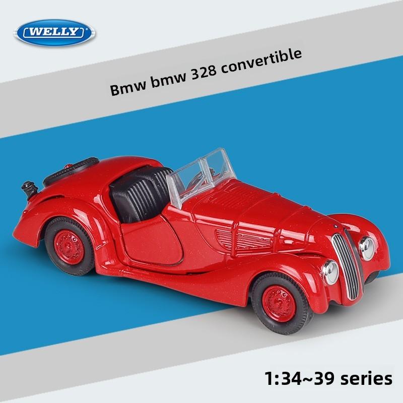 Alloy 328 Classic Car Model Toy With Opening Doors Design For Gift Kids