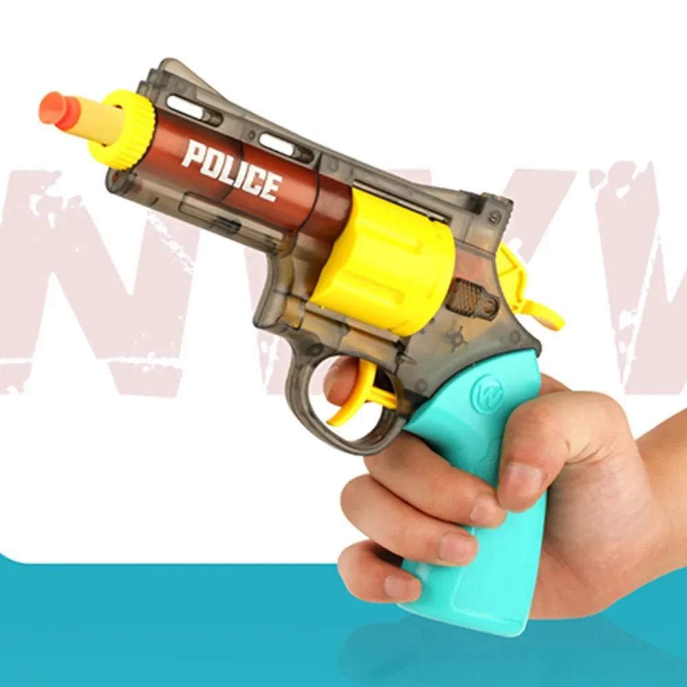 Children'S Toys Gun Soft Bullet Gun Empty Hanging Revolver Launcher Toy Outdoor Cs Shooting Weapons Pistol Gifts For Kids