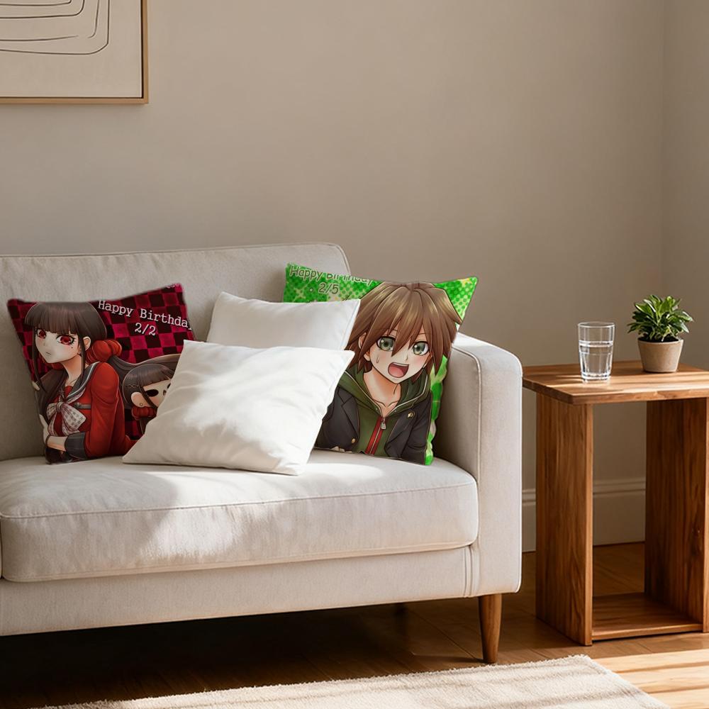 Pillow Case Luxurious Home Office, Sofa Decorative Multi Sized Car Seat Cushions, Pillowcases D-DanganronpaS Anime