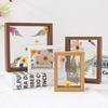 Double-sided Photo Display Frame Wooden Drawing Artwork Picture Frame  Home Decoration