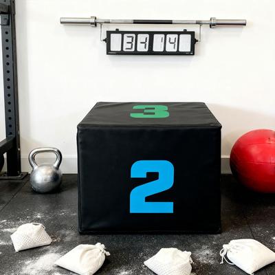 Jump Box Multiple Height Options Step Up 3 In 1 for Workout Skipping Strength Training