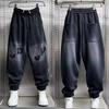 Pantaloni Bărbați Primăvară și Toamnă Largi Drept Sport Casual Modă Pantaloni Vârstă Medie Bărbați