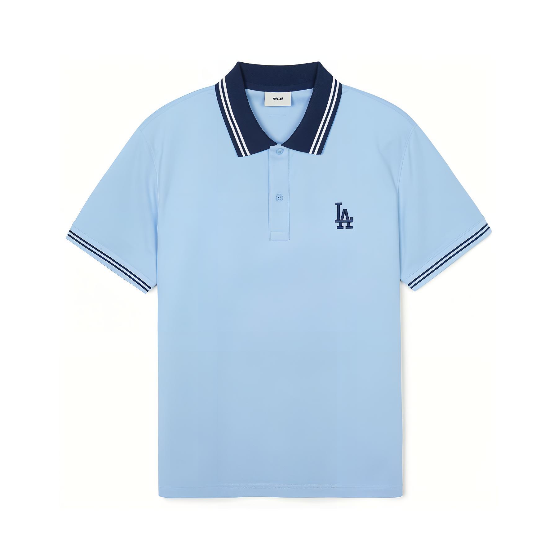 

New MLB Los Angeles Dodgers Polo Shirts Unisex Sky Blue 3APQB0243-07SBS XXL