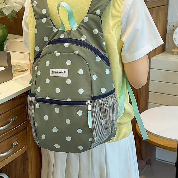Schoolbag Wholesale High Value College Style Backpack Student School Bag Couple Dot Backpack Women's Bag Commuter Travel Backpack Bag