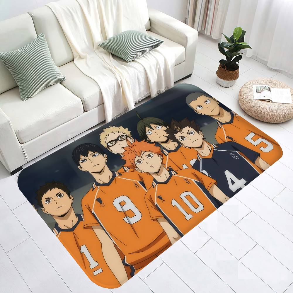 Haikyuu Anime Kitchen Mat Washable Non-Slip Living Room Sofa Chairs Area Mat Kitchen Toilet Rug
