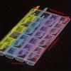 1PC 4 Row 28 Squares Pillbox Storage Box for Pills Portable Weekly 7 Days Medication Case Pill Container Organizer Plastic Box