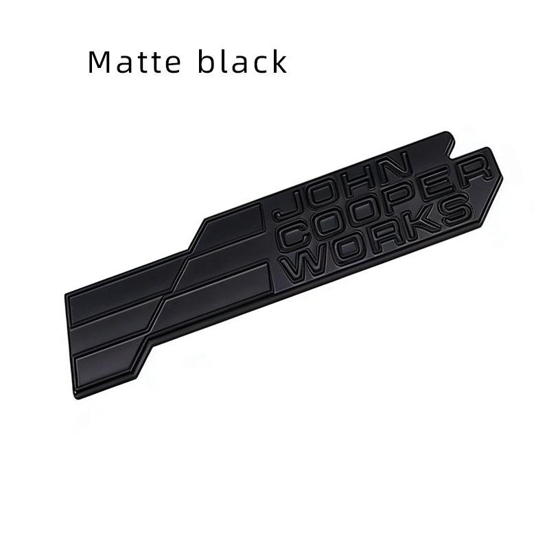 

Sporty 3D JCW John Cooper Works Metal Car Front Grille Emblem Rear Trunk Badge Sticker For Mini Cooper S R56 R59 R60 F56 Countryman Clubman Badge Sticker матовий чорний колір