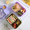 Lunchbox für Kinder, mikrowellengeeignet, Bento-Box mit Geschirr, Snackbox für die Schule, tragbare Lunchbox, Vorratsbehälter für Lebensmittel