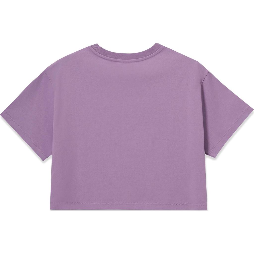 Levis Letter Print Round Neck Short Sleeve T-Shirt Women T-Shirts Purple 0018K-0001