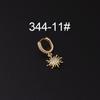 Micro-Pavé Zircon Irregular Ear Cuff Earrings