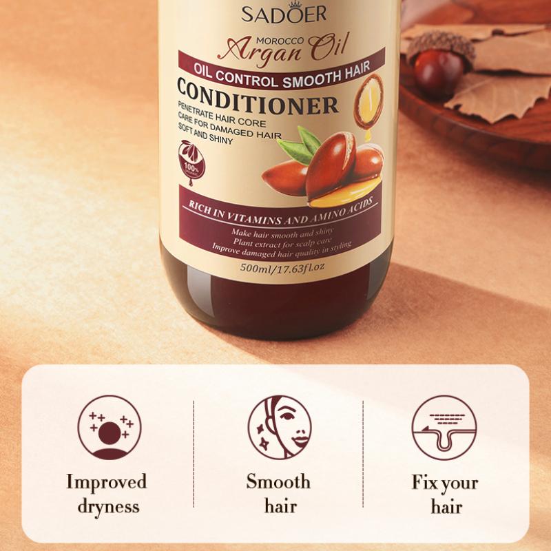 Argan Oil Shampoo SADOER Cleansing Fluffy Refreshing Moisturizing