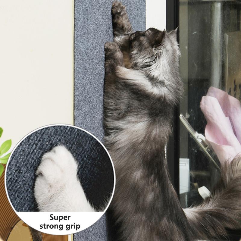 Self-Adhesive Carpet Cats Scratch Board Wall Anti Cat Scratch Sofa Diy Cats Scratch Board Sofa Protection Paws Sharpen Trimmable
