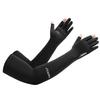 Unisex UV Protection Ice Silk Sleeves: Summer Two-Finger Gloves for Cycling, Fishing, and Takeout, Extended Thin Design
