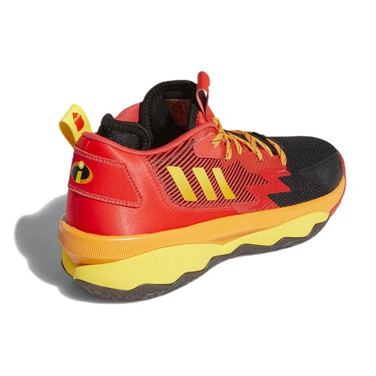 Pixar x adidas Dame 8 Mr. Incredible Men Sneakers Core-Black Team-Yellow Vivid-Red HR1562