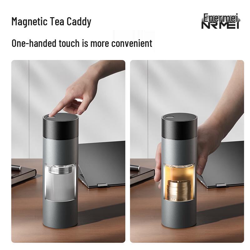 nRMEi 316 Stainless Steel Magnetic Tea Infuser Thermos Mug
