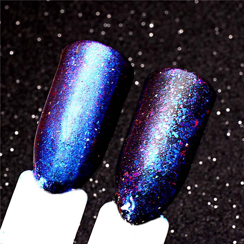 

Mtssii Хамелеон, голографический блестящий порошок, нерегулярные пайетки, блестки, хлопья, пыль, декор для ногтей