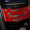 For Cadillac ATS 2013- Sedan Accessories Car Carbon Fiber Interior CD Radio Panel Trim Sticker Modification