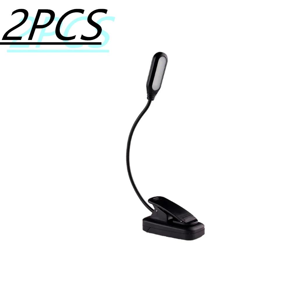 Mini LED Book Night Light Adjustable Clip-On Desk Lamp Battery Powered Flexible Eye Protection Study Reading Table Lamp