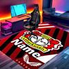 Custom Name Personalized Bayer 04 Leverkusen Print Carpet, Versatile Home Decor Rug, for Playroom, Apartment, Balcony, Entryway, Hallway Gift