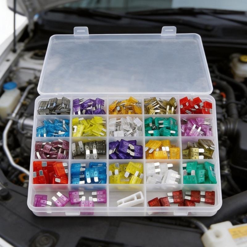 280PCS Mini And Standard Size Auto Circuit factors Kit Featuring Color Codes For Simple Recognition