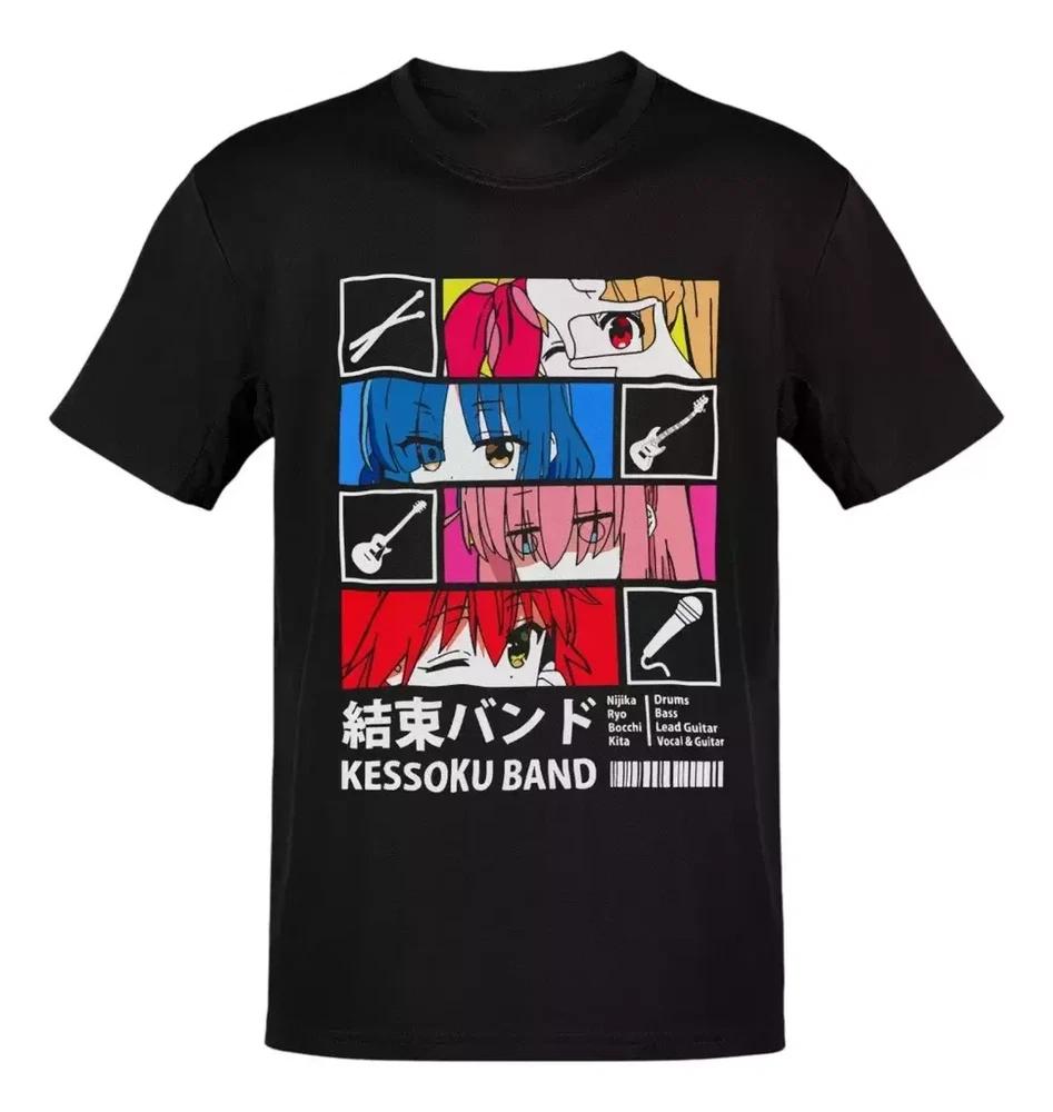 Anime Bocchi The Rock Kessoku Band Colored T Shirt Size S 4xl Gift For Friends S