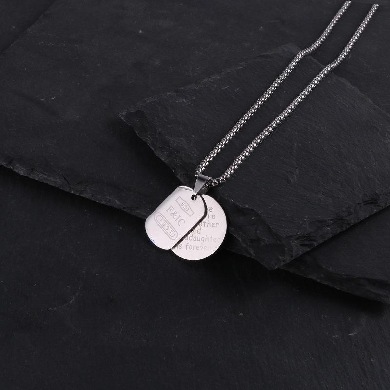 Men's Titanium Steel Hip Hop Pendant Necklace - Trendy, Non-fading Street Style