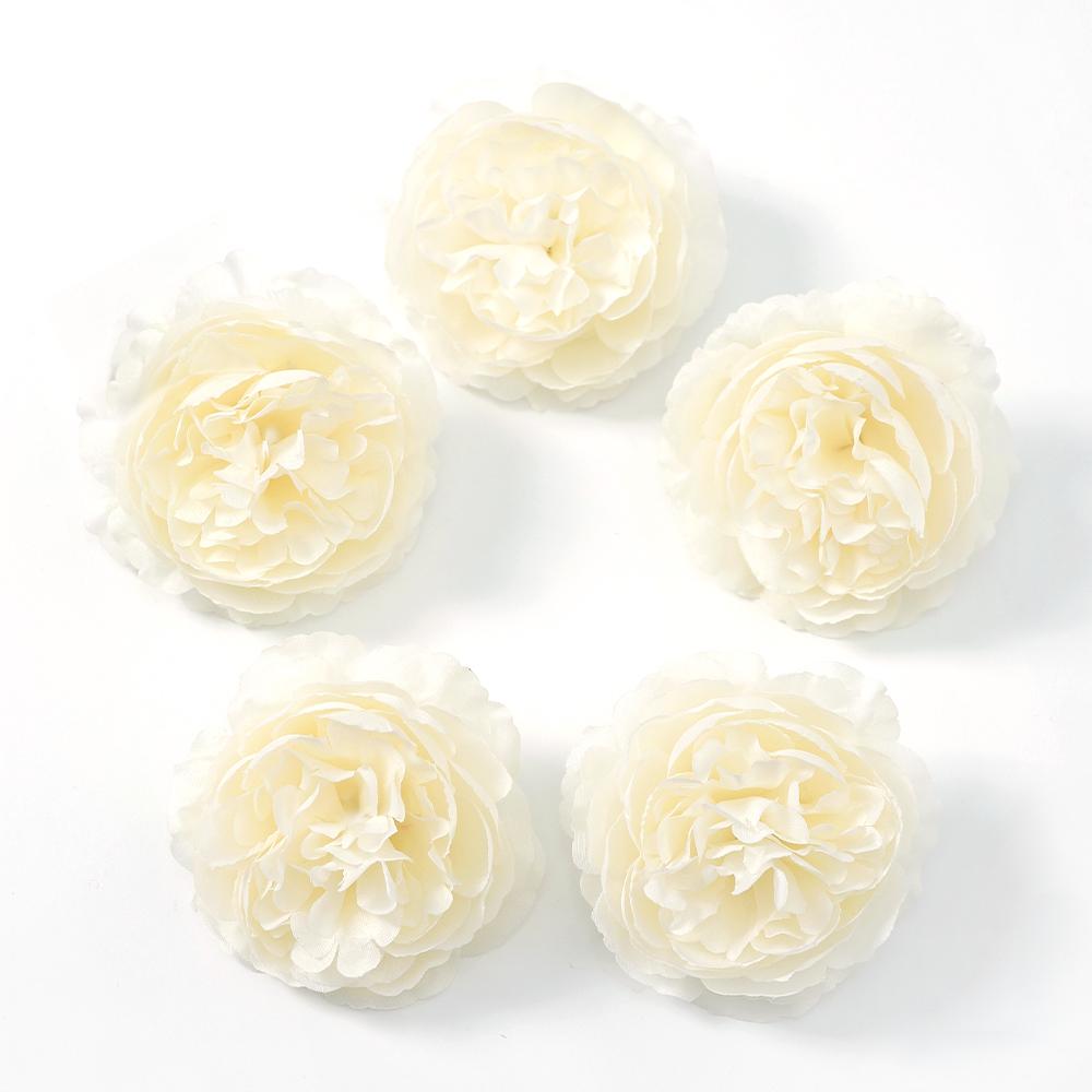 5/10Pcs Peony Artificial Flowers Head 7.5cm Fake Flowers for Home Decor Garden Wedding Decoration DIY Garland Bouquet Accessory