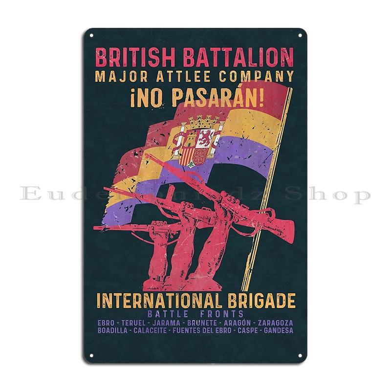Spanish Civil War Anarchist Metal Plaque Club Bar Home Iron Cave Classic Fsln Sandino Tin Sign Poster