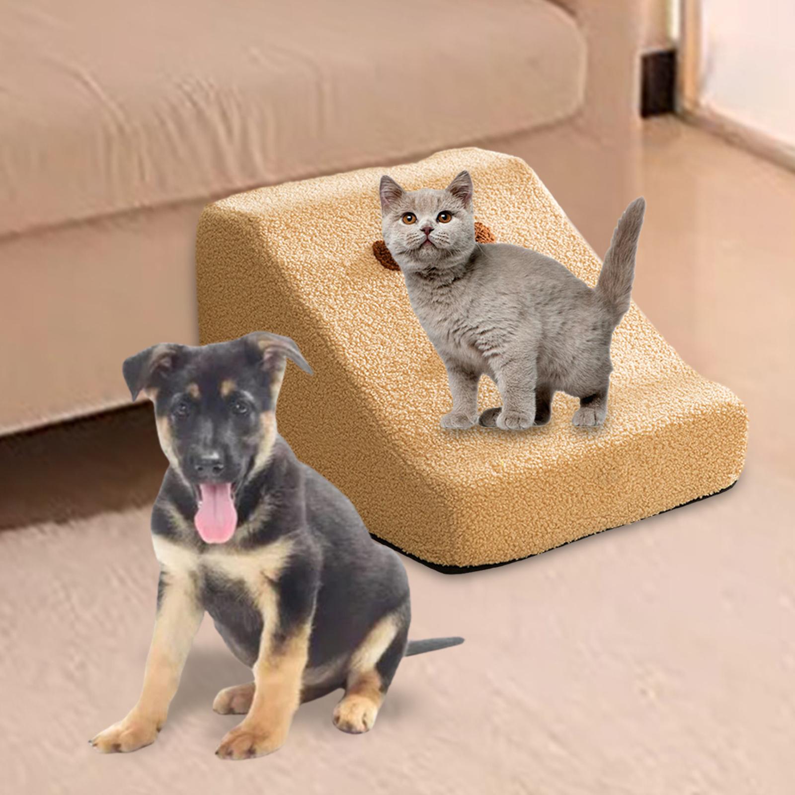 

Dog Stairs Ramp Indoor Outdoor Use Portable Comfortable Machine Washable Cover Stable Durable Lightweight Pet Steps Anti Slip