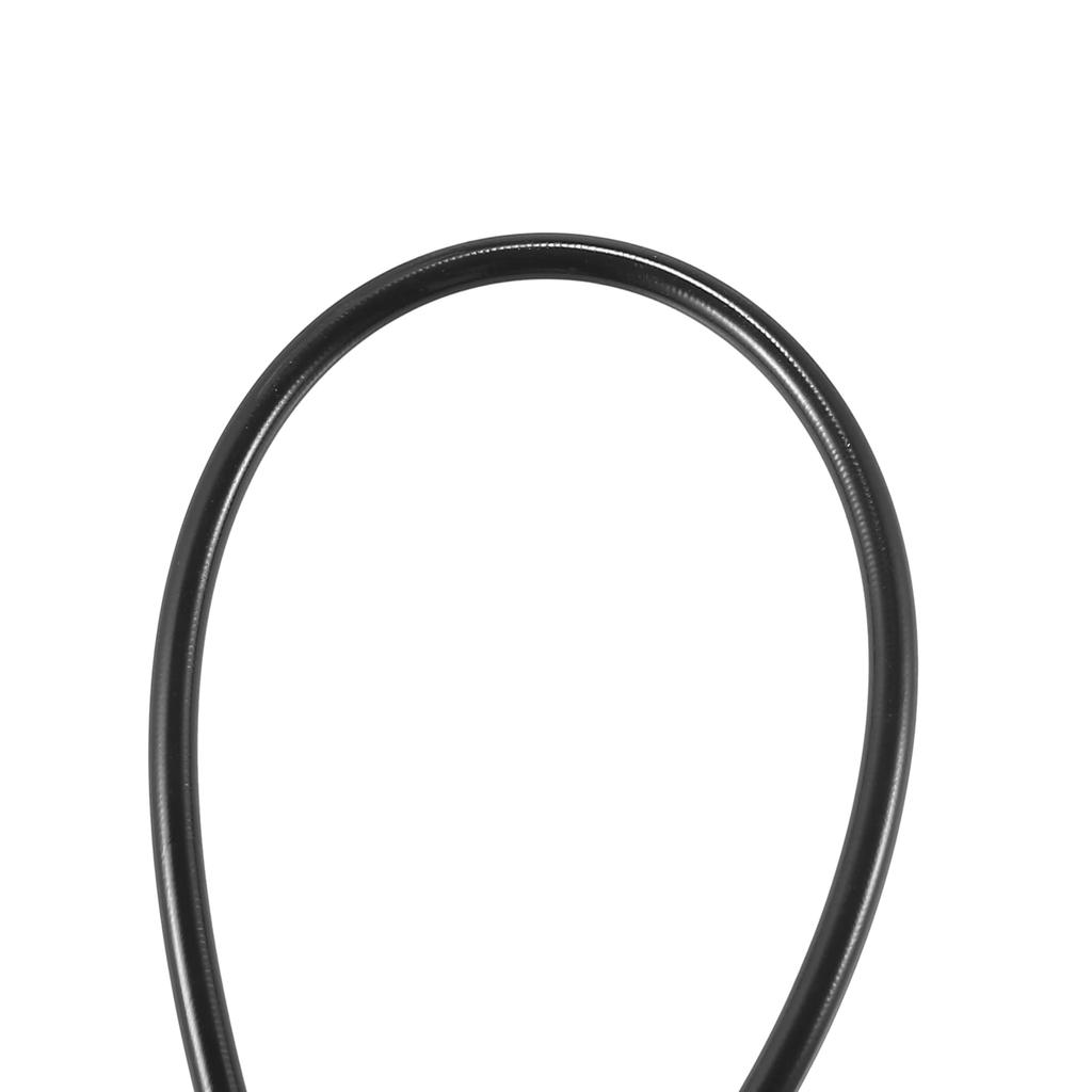 Motoforti Braided Fuel Pipe, Brake Hose, Clutch Throttle Gas Line for ATV Dirt Bikes, 80cm, 10mm, Black