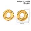IngeSight.Z Vintage Irregular Metal Chunky Circle Hoop Earrings for Women Punk Gold Color Geometric Loop Earrings Party Jewelry