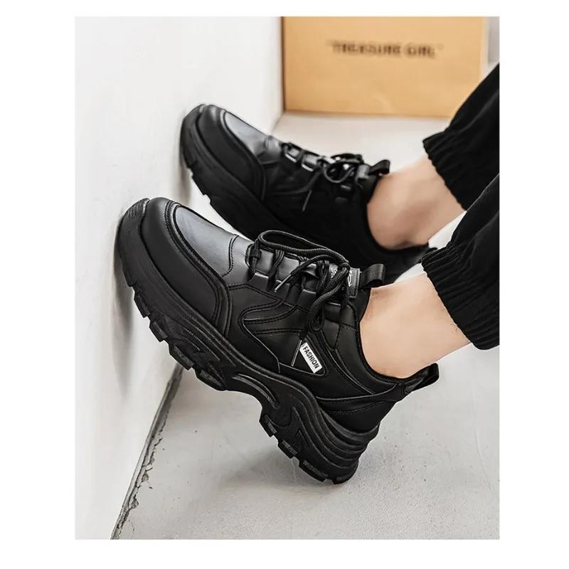 Fashion Men's Sports Shoes 2025 Spring and Autumn New Breathable Thick Soled Running Shoes Fashion Versatile Casual Shoes