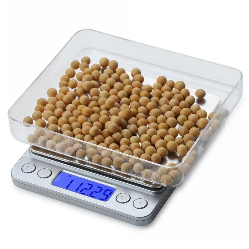 0.01g/0.1g LCD Digital Jewelry Scale Smart Precision Electronic Pocket Portable Kitchen Food Scales Gram Weight Balance