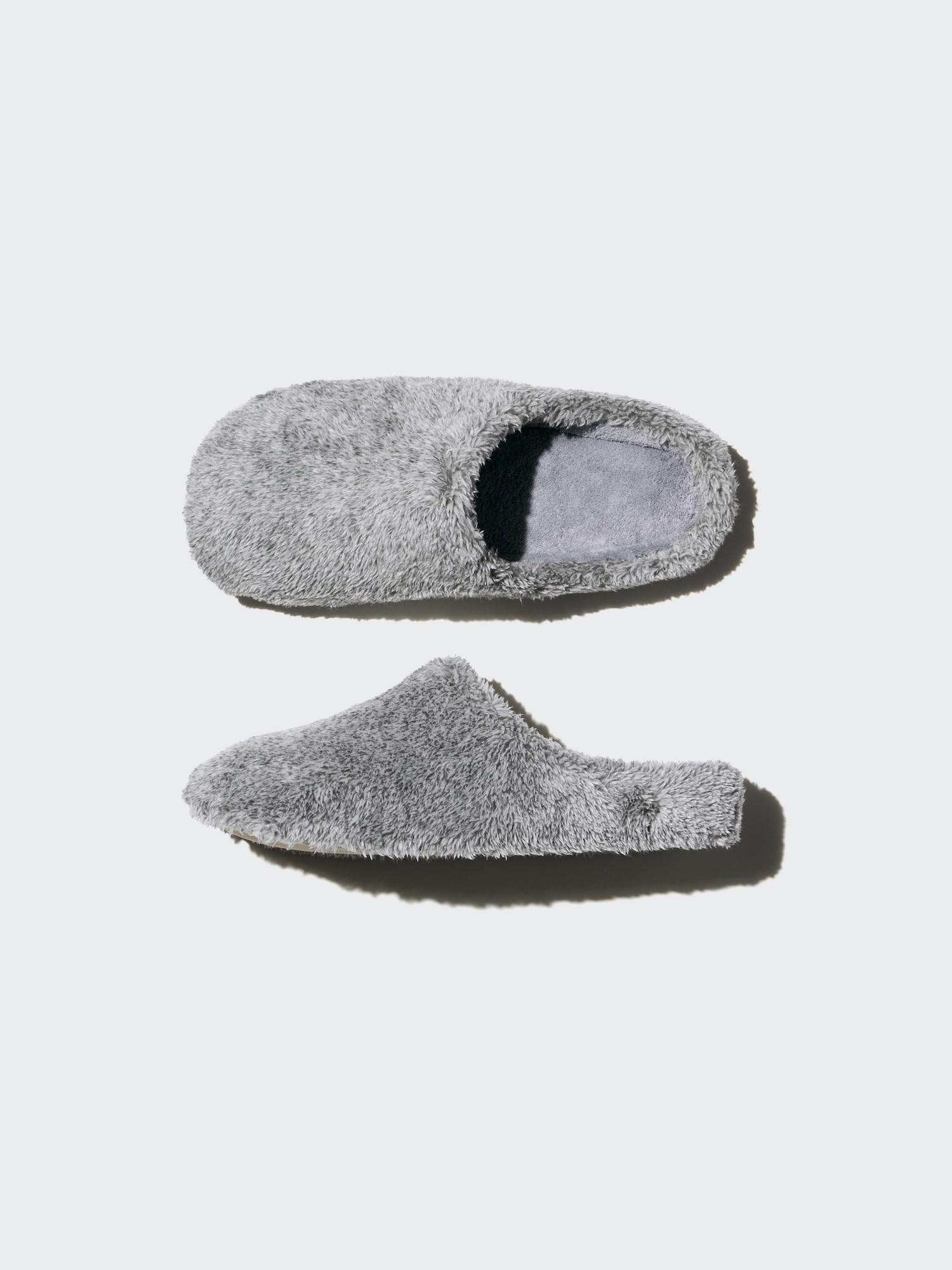 

Uniqlo Япония Пушистые флисовые домашние тапочки 04 GRAY/S