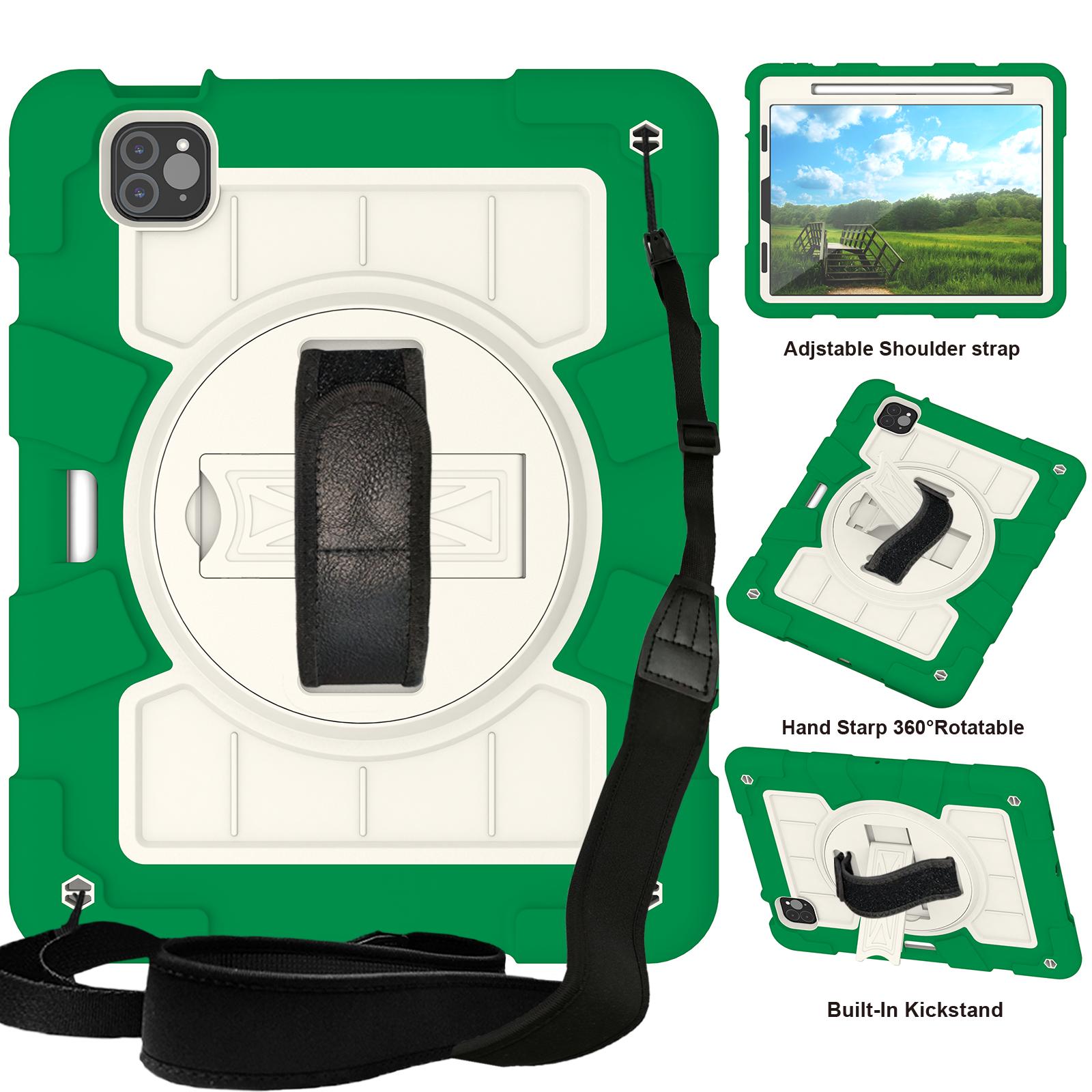 

360 Rotating Case Universal for IPad Pro 11 2018 2020 2021 2022 Air 4 5 10.9 Kickstand Cover Shockproof with Hand Shoulder Strap iPad Pro11 2018-2022