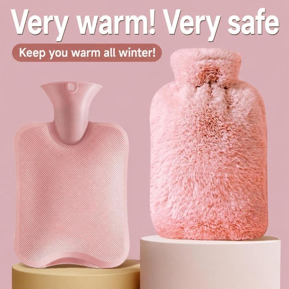 1000ml/2000ml Hot Water Bag Leak-proof Warm Water Bag Thickened Warm Compress Heater Winter