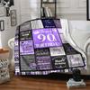 90Th Birthday Celebration Cozy Blanket Soft Warm Cozy Great for Sofa Couch Office Bed Picnics Four Seasons Universal Stylish Y27
