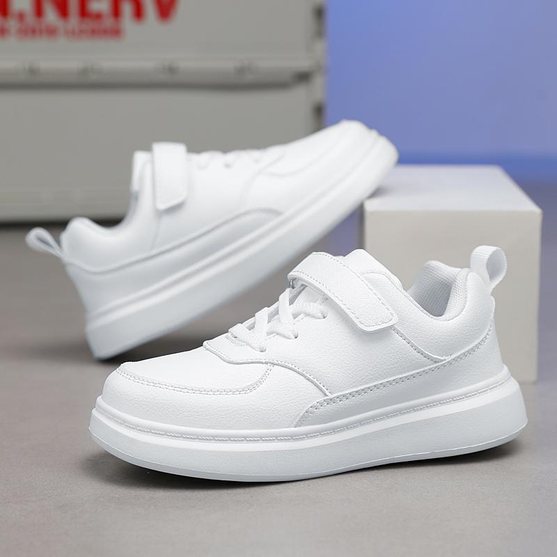 

Black Leather Campus Performance Shoes for Kids - Unisex Skate Shoes for Boys and Girls Size 36