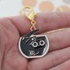 6 Pcs/Set Zinc Based Alloy & Iron Based Alloy Knitting Stitch Markers Black Cat Animal Crochet Latch For Diy Craft Tool