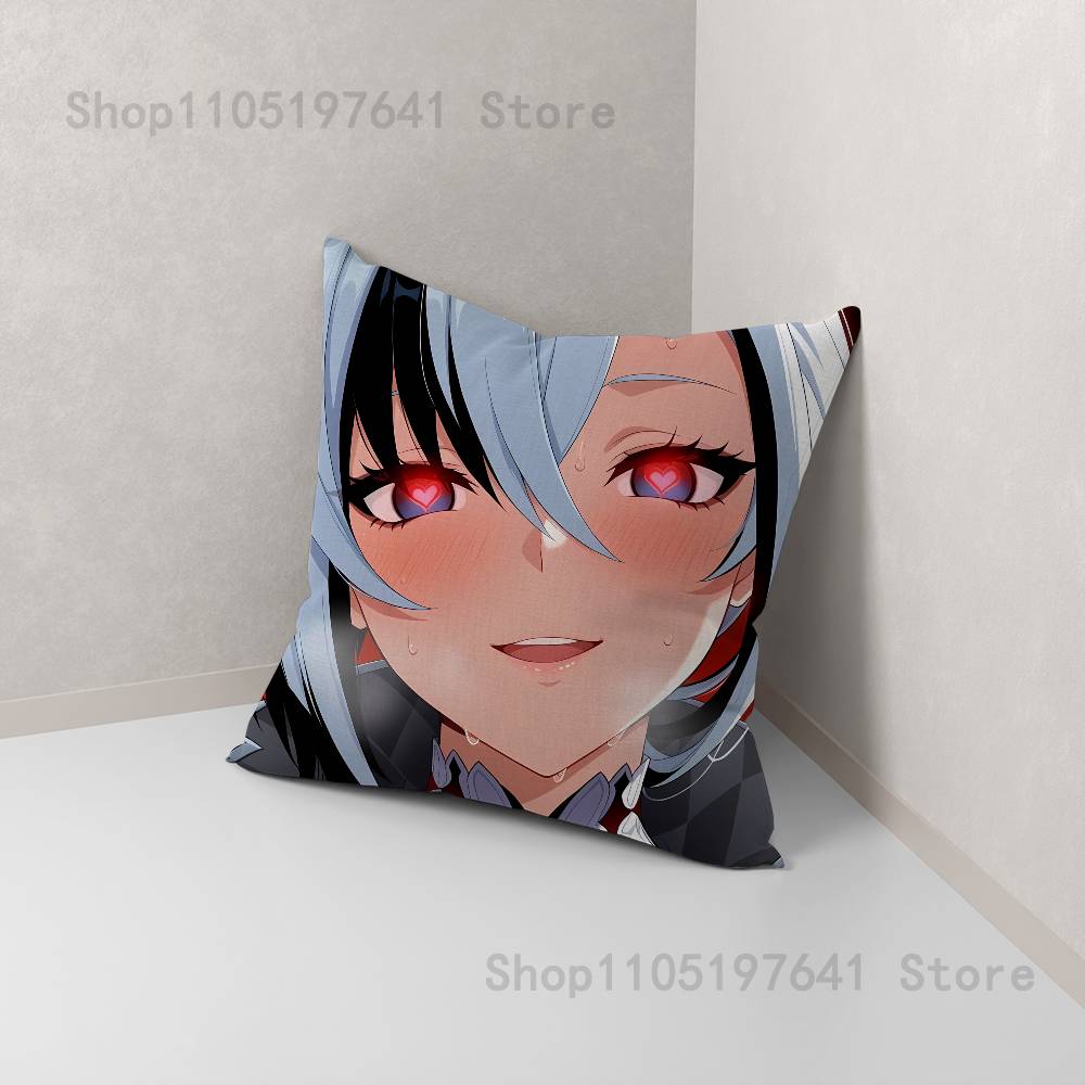 Game Anime A-Arlecchino Pillow Case For Sofa Decor Car Office Room Printing Cushion Cover Decorations and Protector
