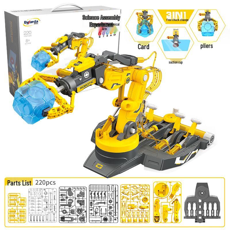 STEM Hydraulic Mechanical Arm Toy for Kids - Educational Science Experiment Kit