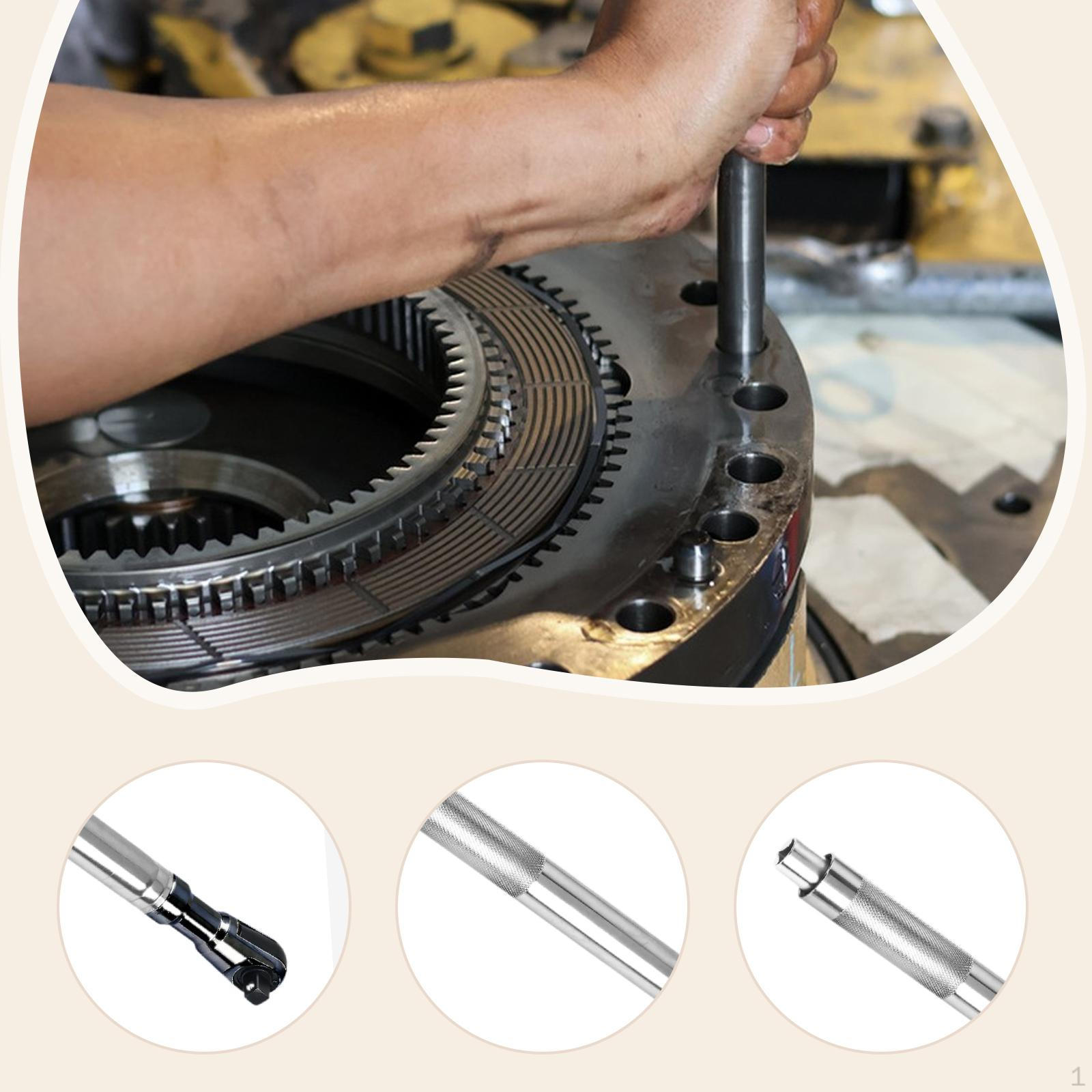 

1/2 Inch Offset Extension Wrench, Impact Wrench Extension, 43 Cm Universal for No Rubber Sleeve