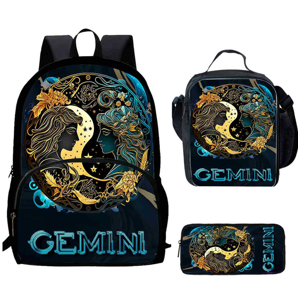 12 Sternbilder Schultasche High Definition Multifunktion Oxford Leichter Rucksack Haare