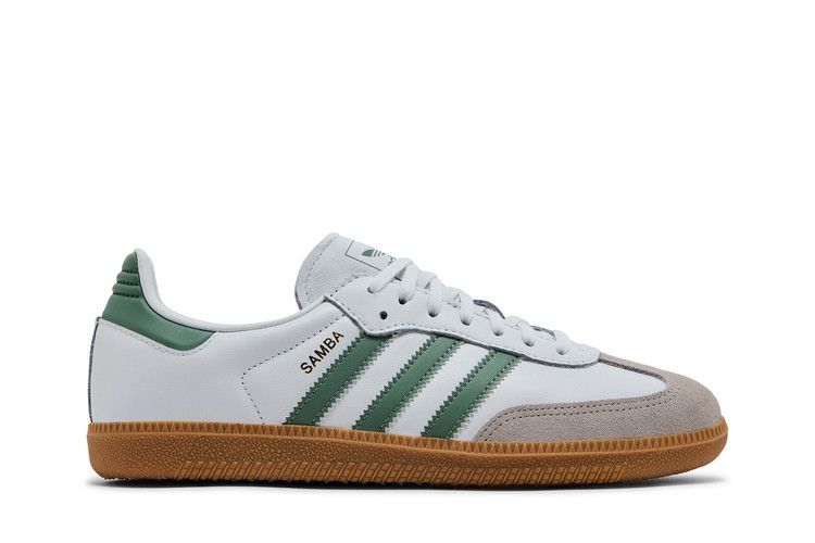 adidas Samba OG Cloud White Silver Green (GS)