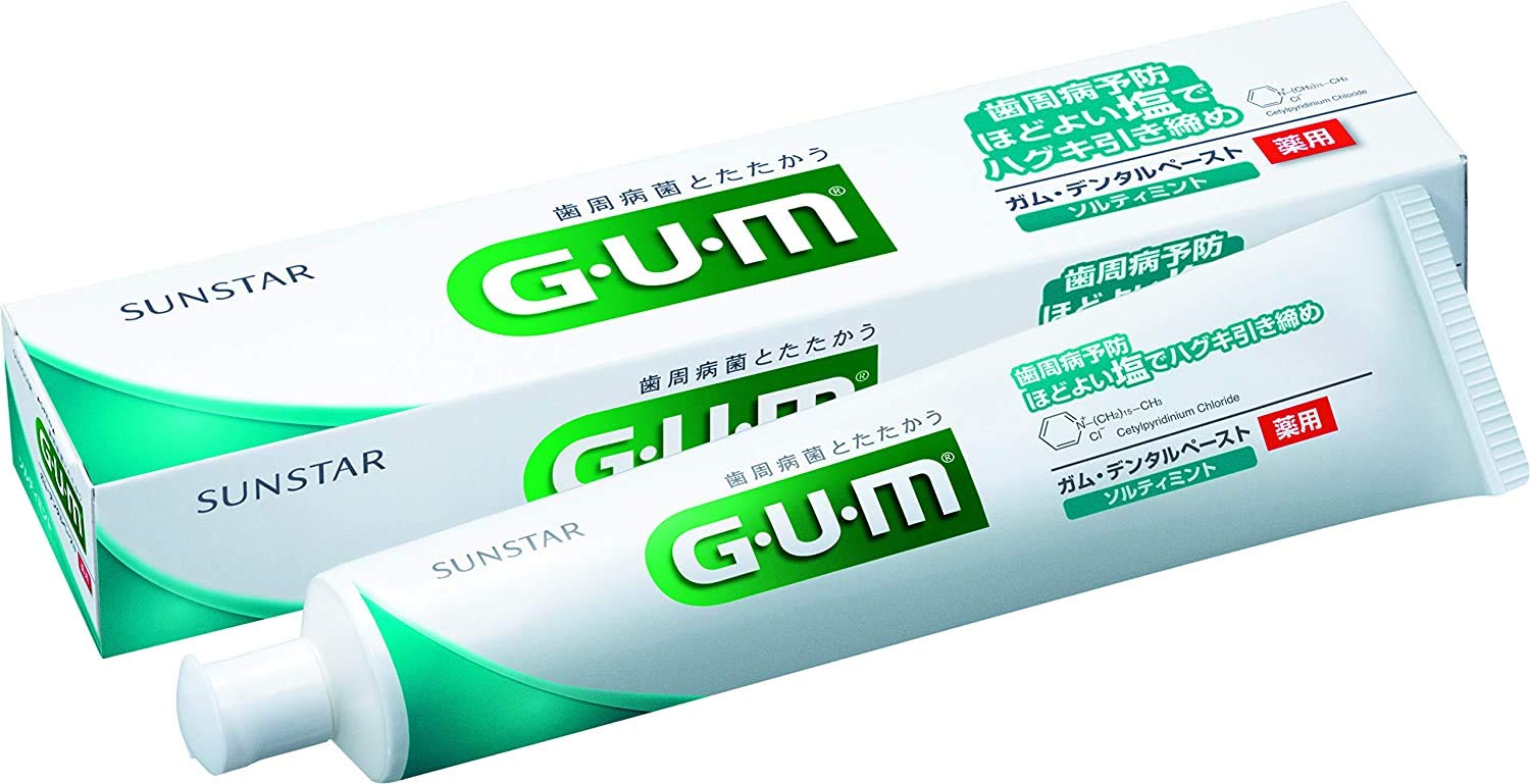 

Паста Sunstar GUM со вкусом соленой мяты 150 г x 2 набора [Оптовая закупка]
