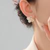 Elegant Four-Leaf Zircon Flower Earrings – Luxurious and Versatile Design for Women