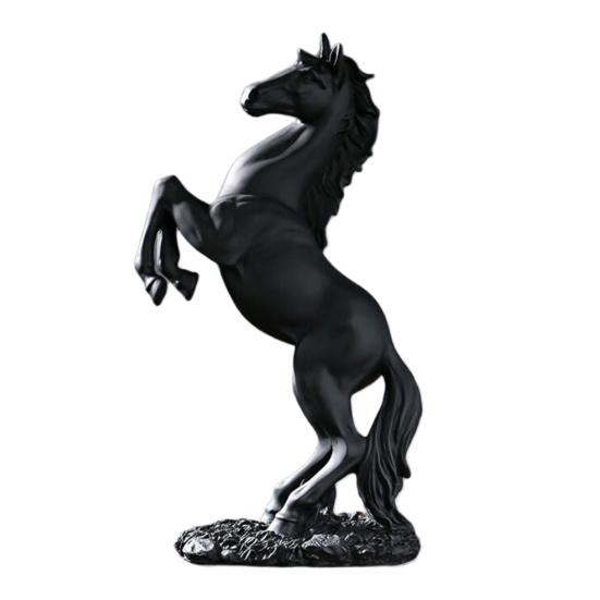 Standing Simulated Horse Figurine Vintage Miniature Pony Statue Resin Animal Sculpture Home Office Desktop Decoration Ornament