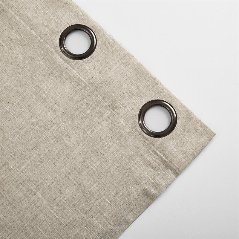 Curtains Natural Linen Curtains, Bedroom Living Room Multi-Color Semi-Blackout Curtains Finished Products