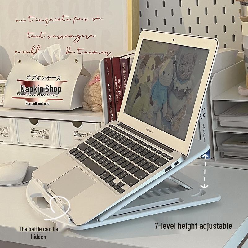 360° Rotating Laptop Stand: Adjustable, Foldable, and Portable Cooling Holder